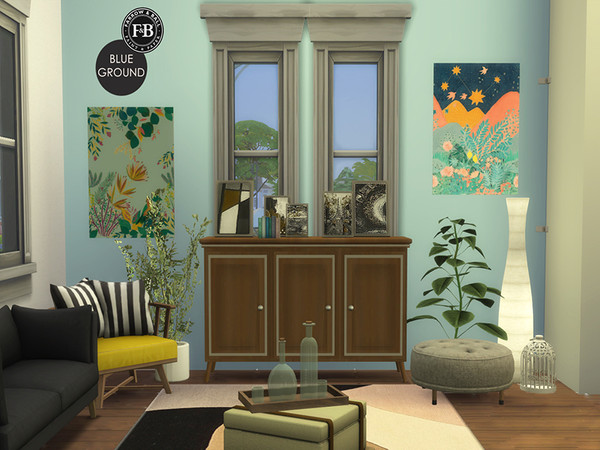 Sims 4 — Farrow and Ball Paint - Blue Ground by Manon4562 — This the Blue Ground tint of paint from Farrow&Ball <3