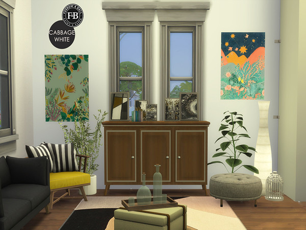 Sims 4 — Farrow and Ball Paint - Cabbage White by Manon4562 — This the Cabbage White tint of paint from Farrow&Ball