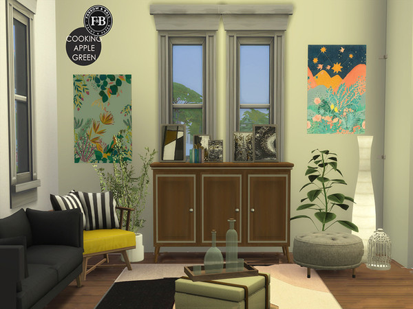 Sims 4 — Farrow and Ball Paint - Cooking Apple Green by Manon4562 — This the Cooking Apple Green tint of paint from