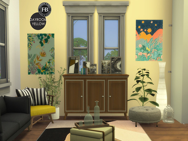 Sims 4 — Farrow and Ball Paint - Dayroom Yellow by Manon4562 — This the Dayroom Yellow tint of paint from Farrow&Ball