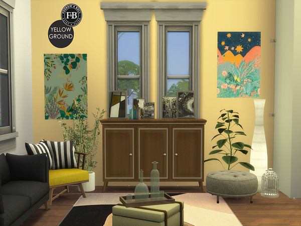 Sims 4 — Farrow and Ball Paint - Yellow Ground by Manon4562 — This the Yellow Ground tint of paint from Farrow&Ball