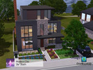 Sims 3 — Modern Chic Home (base game, no cc) by Pink_Altitude — This modern brick and wood family home is perfect for