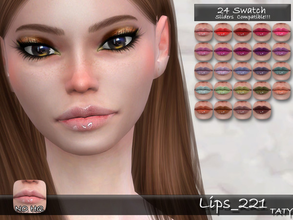 Sims 4 — [Ts4]Taty_Lips_221 by tatygagg — - Female, Male - Human, Alien - Teen to Elder - Hq Compatible - Sliders