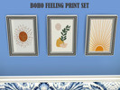 Sims 4 — Boho Prints by Rosannep — Do you Sims need a little Zen? Then these are the prints for you!! Requires mesh by