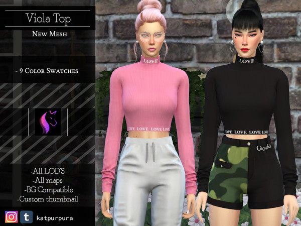The Sims Resource - Viola Top