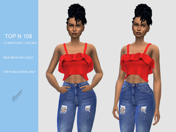 The Sims Resource - LADIES TOP N 108