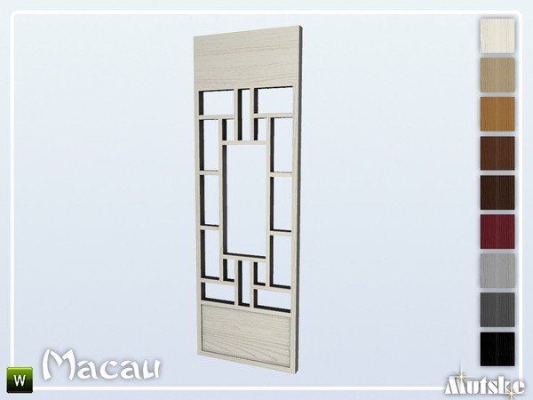 Sims 4 — Macau Wallpanel Dawo by Mutske — This wallpanel is part of the Macau Contructionset. Made by Mutske@TSR.