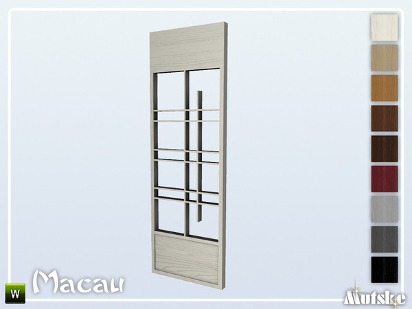 Sims 4 — Macau Wallpanel Sitang Right by Mutske — This wallpanel is part of the Macau Contructionset. Made by Mutske@TSR.