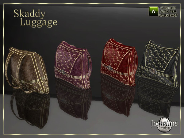 Sims 4 — Skaddy luggage backpack by jomsims — Skaddy luggage backpack