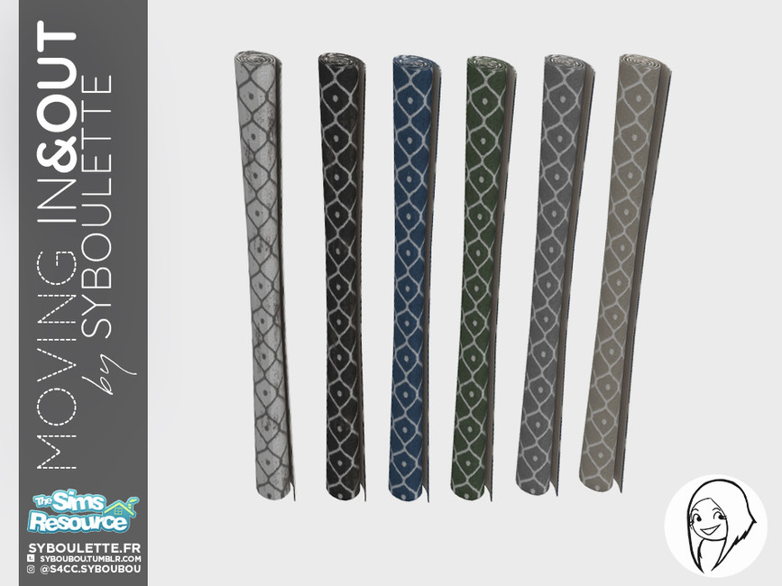 The Sims Resource Moving in & out Rolled rug