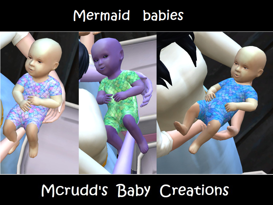 The Sims Resource Mermaid babies
