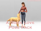 Sims 4 — A Dogs Love Pose Pack by tamararoberts — A pose pack for your pregnant sims and their dogs! Comes with - 3