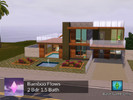 Sims 3 — Bamboo Flows (NO CC, BaseGame Only) by Pink_Altitude — Wood and water meet in this charming modern creation.