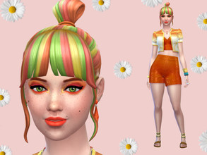 Sims 4 — Star Burst by NewBee123 — Name: Star Burst Age : Teen Meet Star Burst, and just like her name she LOVES color.
