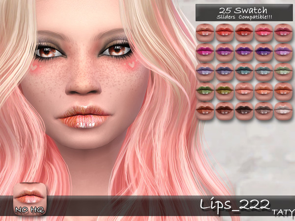 Sims 4 — [Ts4]Taty_Lips_222 by tatygagg — - Female, Male - Human, Alien - Teen to Elder - Hq Compatible - Sliders