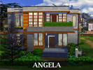 Sims 4 — ANGELA by Rosaralati2 — Hiello! This is a modern house for family or roommates. NO CC USED Includes: - 2