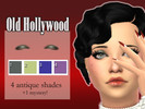 Sims 4 — Old Hollywood Eyeshadow by LadyBolet2 — Based on the round, doe-like eyes of old Hollywood stars~ Comes in 4