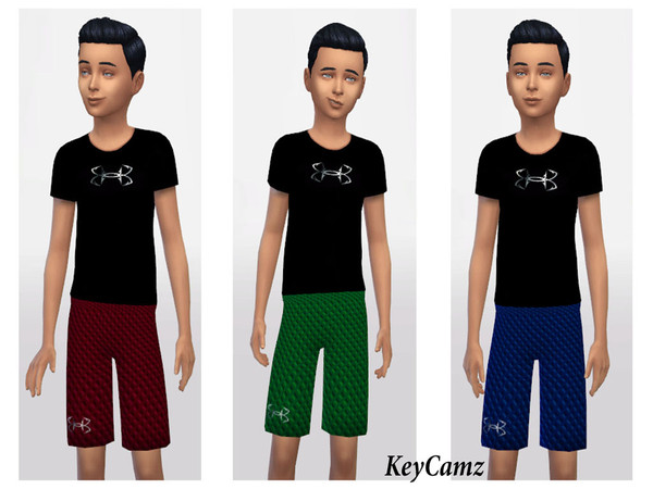 The Sims Resource - KeyCamz Boy's Athletic Outfit 0215
