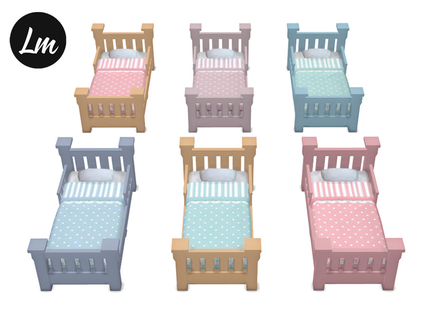 The Sims Resource Peachy toddler bed