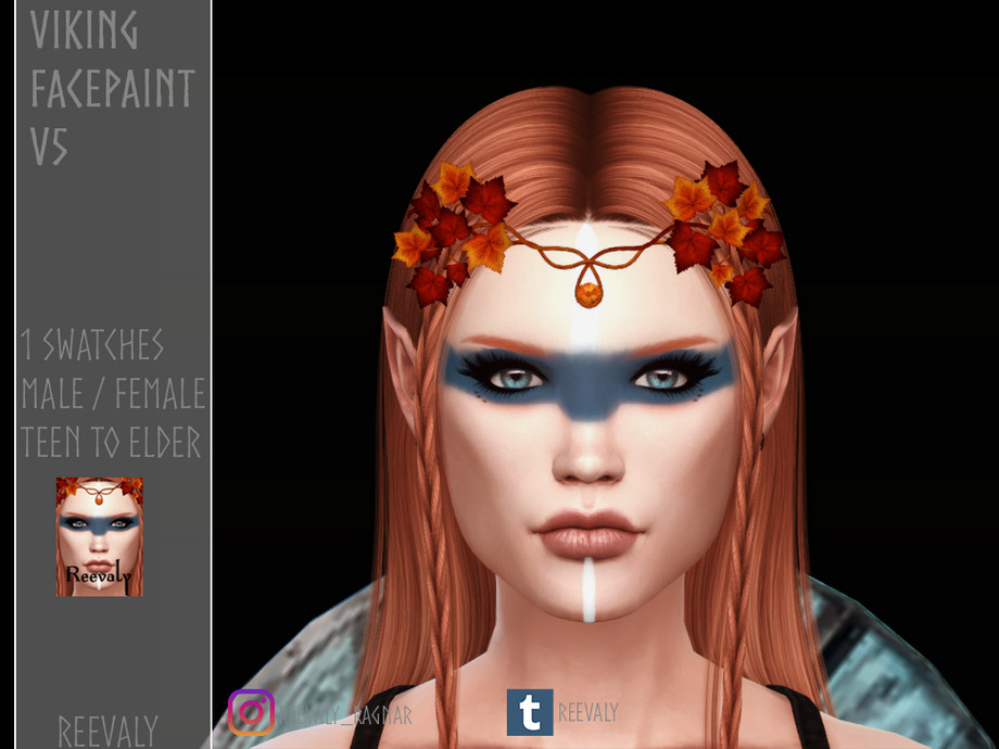 viking face paint female