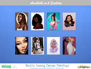 Sims 4 — Baddie Beauty Canvas Painting by XxThickySimsxX — contains 8 swatches Free editable mesh by :TheNumbersWoman/