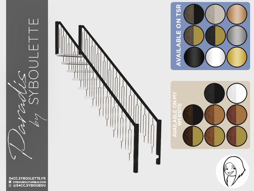 The Sims Resource - Paradis - Iron oval railing