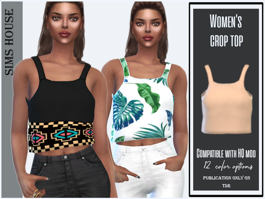 The Sims Resource - Women's crop top