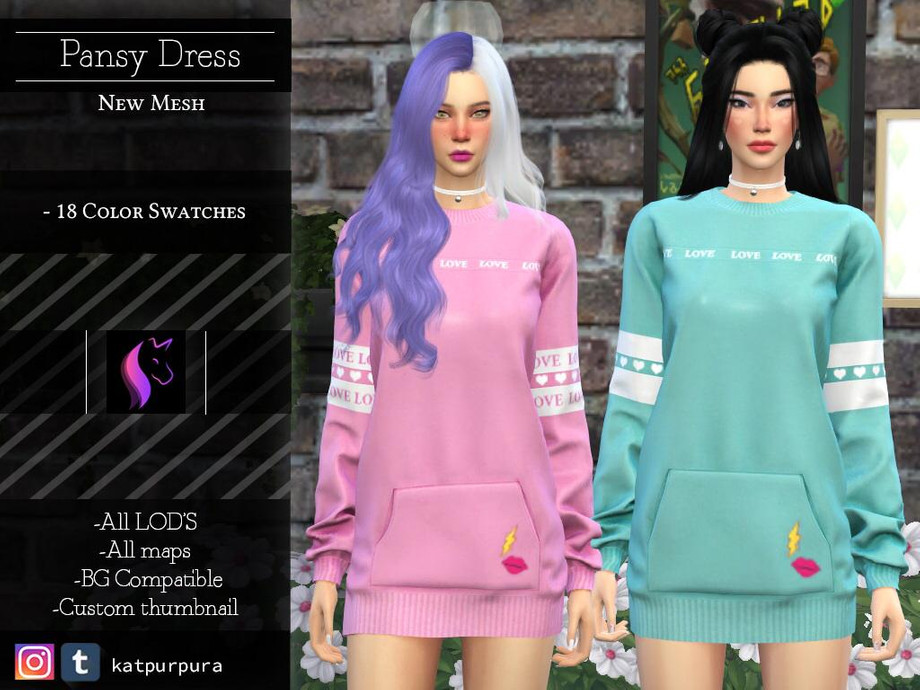 The Sims Resource - Pansy Dress