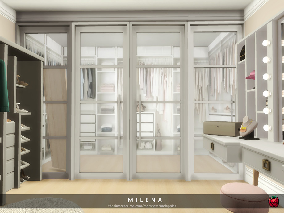 Sims 4 - Milena closet by melapples - a walk in closet to keep all your fan...