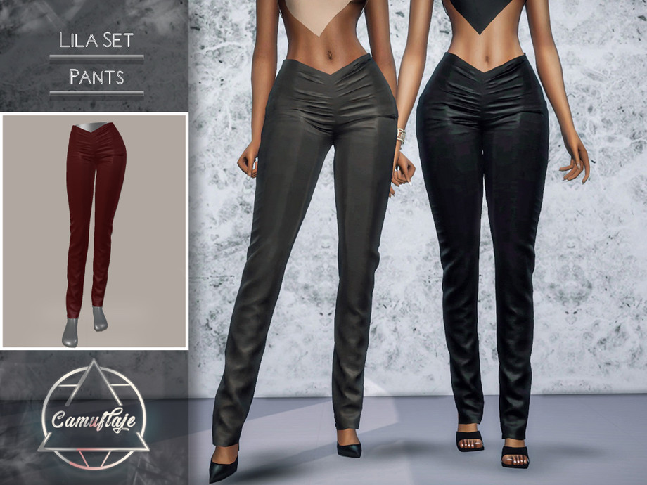 The Sims Resource - Camuflaje - Lila Set (Pants)