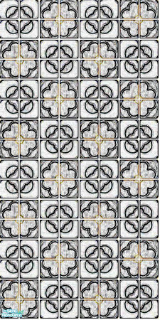 Sims 2 — Victoria Tile Set - White Wall by s00z — 