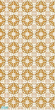 Sims 2 — Elizabeth Tile Set - Gold Wall by s00z — 