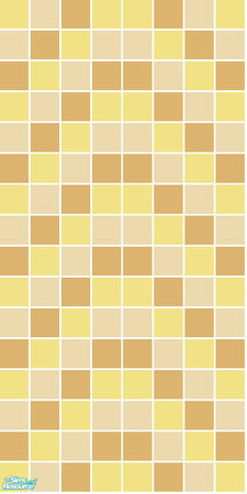Sims 2 — Chevron Tile Set - Yellow Wall by s00z — 