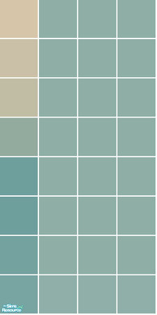 Sims 2 — Angeles Tile Set - Blue Wall by s00z — 