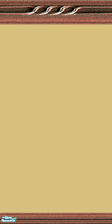 Sims 2 — Wood Topper - Individual Item by Lorah — Nutmeg paint, wallpaper and matching carpets.