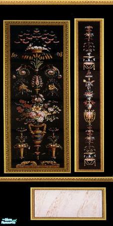 Sims 2 — reveillpn noir mural set - mural right 2 by skinflin — 