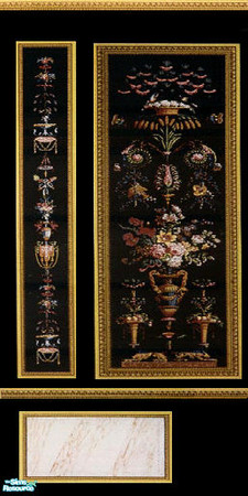 Sims 2 — reveillpn noir mural set - mural left by skinflin — 