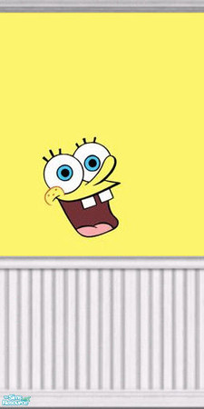 Sims 2 — Spongebob  Low by Aimsley — Part of the spongebob wallpaper collection. Great for the kids bedroom!