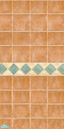 Sims 2 — BathroomTileBrown by Missy933 — Bathroom Wall Tile