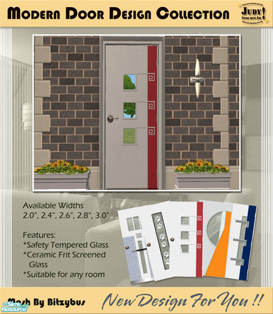 Sims 2 — Judy_BB Modern Design Door - RC15 by judyhugsnoopy — Some new modern design for your sim house. Texture created