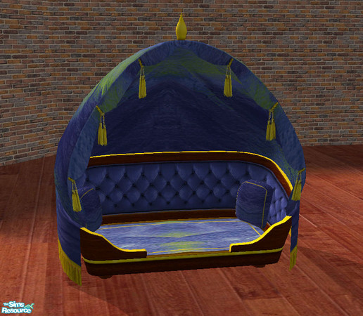 Sims 2 — Blue Tye-Dye Pet Bed by RockinRobin — Recolor of Maxis pet bed. Hope you enjoy :)