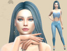 Sims 4 — Light Blue by Killari — Name: Light Blue Age: Young Adult Aspiration: Master Actor Traits: Art Lover,