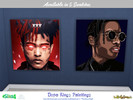 Sims 4 — Dope King Paintings by XxThickySimsxX — Custom Thumbnail 5 Swatches original free mesh from thenumberswoman