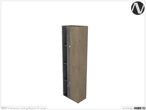 Sims 3 — Florence Wall Cabinet With Shelf by ArtVitalex — Living Room Collection | All rights reserved | Belong to 2021