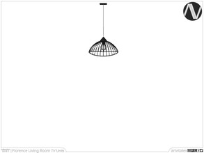 Sims 3 — Florence Cage Ceiling Lamp Short by ArtVitalex — Living Room Collection | All rights reserved | Belong to 2021