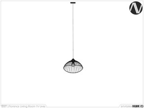 Sims 3 — Florence Cage Ceiling Lamp Medium by ArtVitalex — Living Room Collection | All rights reserved | Belong to 2021