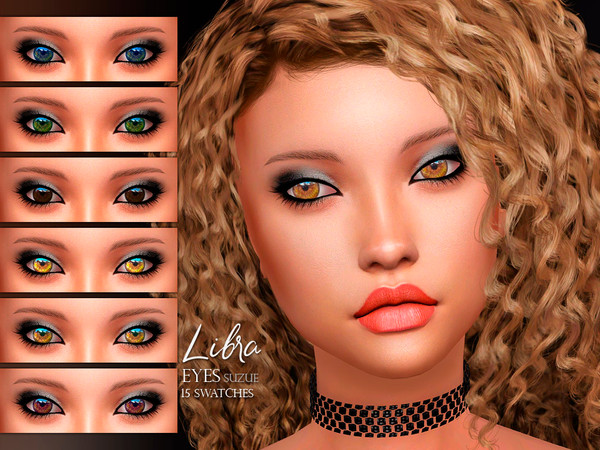 Sims 4 — Libra Eyes N19 by Suzue — F. Updated (2021) -15 Swatches -Facepaint Category -For all Ages and Genders -HQ