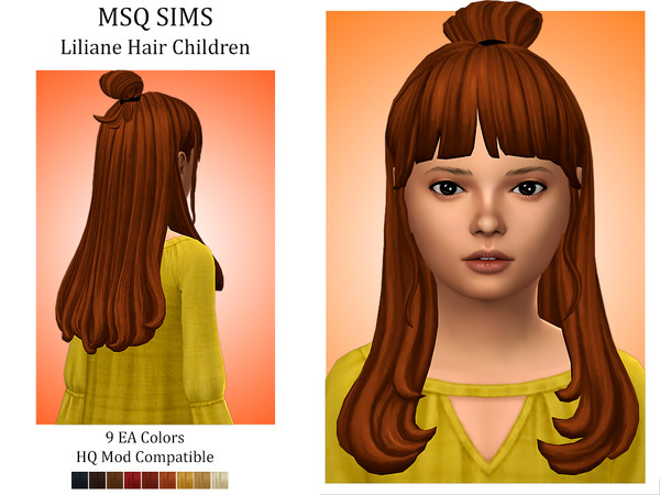 The Sims Resource - Liliane Hair Children