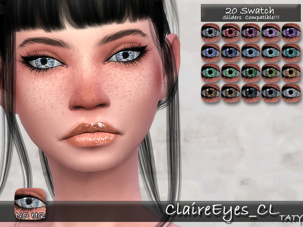 Sims 4 — [Ts4]Taty_ClaireEyes_CL by tatygagg — - Female, Male - Human, Alien - Toddler to Elder - Hq Compatible - Sliders