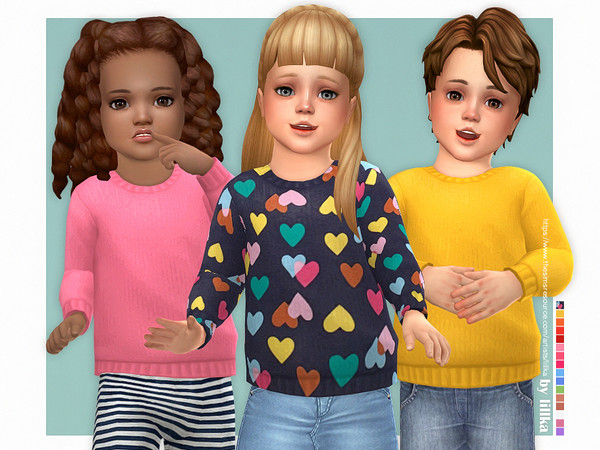 The Sims Resource - Cozy Sweater for Toddler [NEEDS CATS & DOGS]
